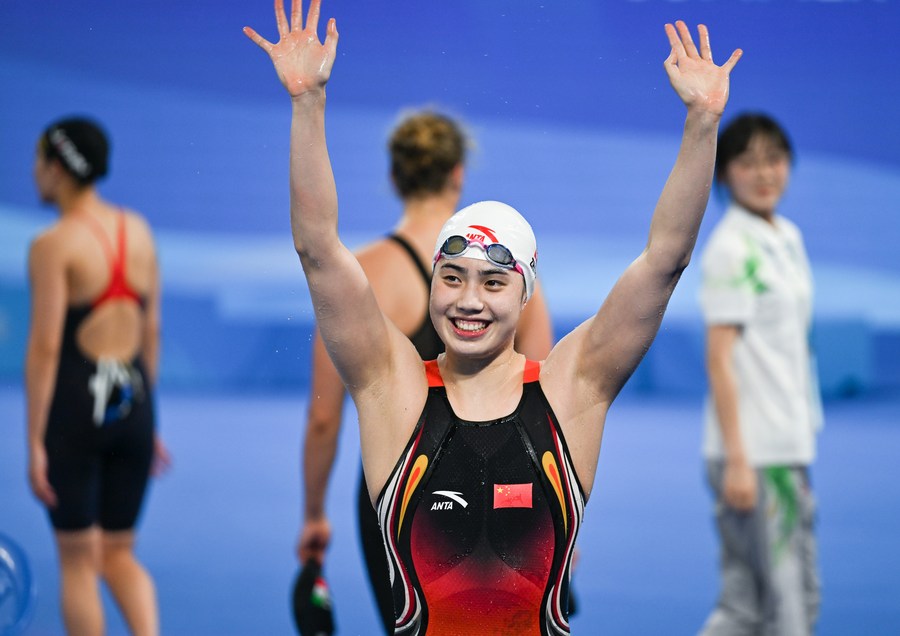 Tiongkok menambah 10 medali emas  di  FISU Chengdu Universiade dan ada tiga rekor baru di cabang  renang
