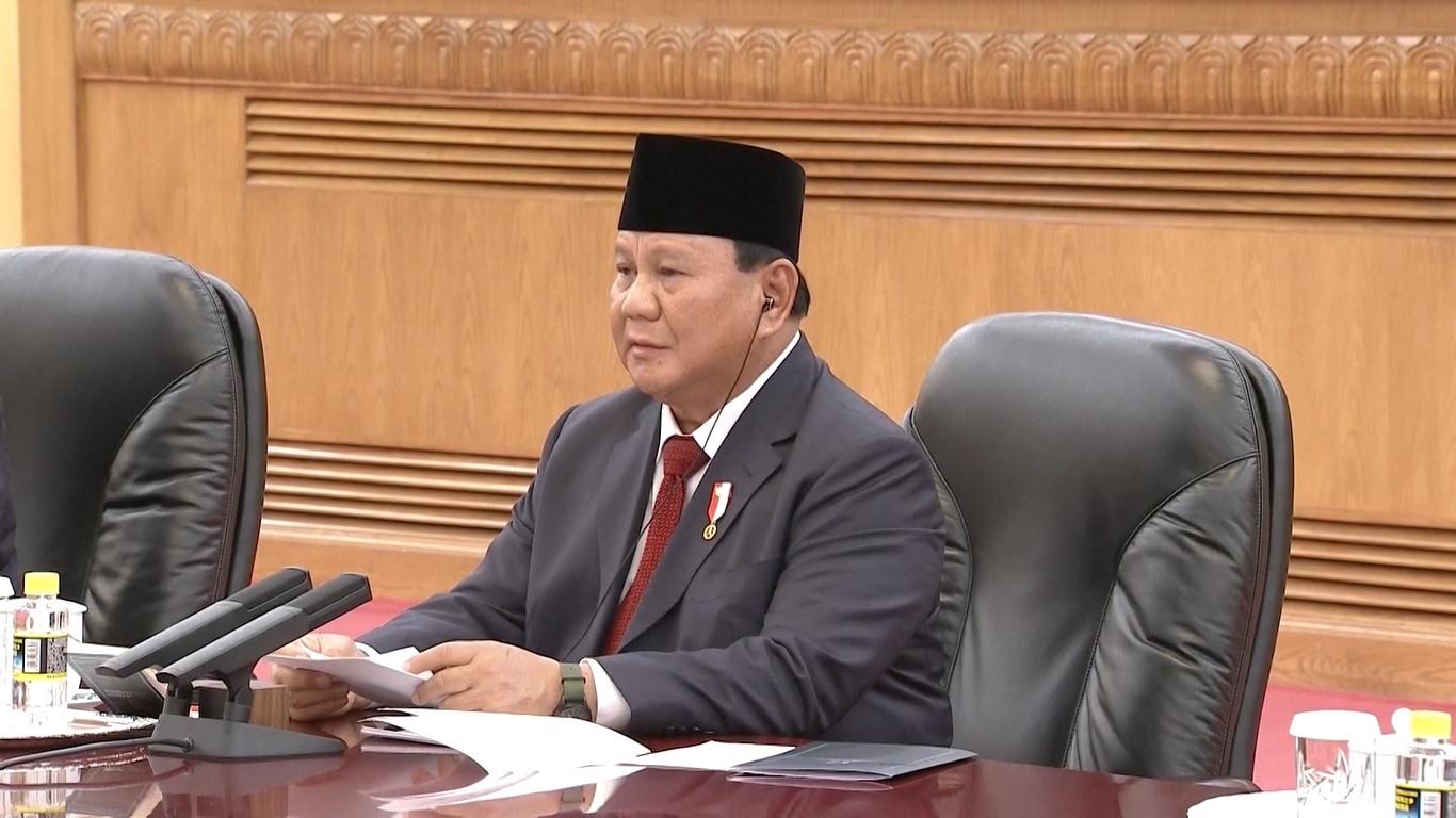 Prabowo berterima kasih kepada Tiongkok karena menegakkan keadilan dan kejujuran terkait masalah Palestina