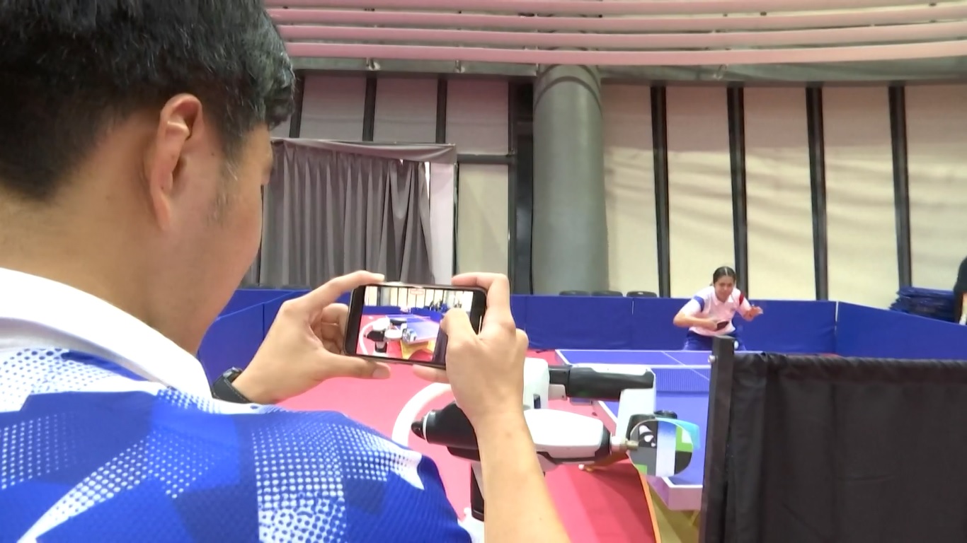 Di arena tenis meja di High-tech Zone Sports Center Gymnasium of the Games