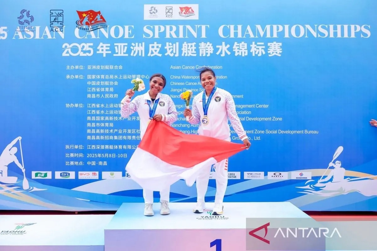 Herlin Aprilin Lali dan Sella Olce Monim meraih medali emas pada nomer women's canoe double 200 meter (WC2-200m) dan medali perunggu pada ketegori women's canoe double 500 meter (WC-500m)