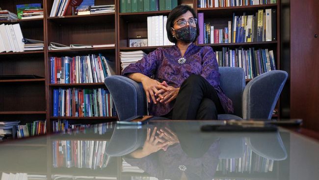 Menteri Keuangan Sri Mulyani optimis pertumbuhan ekonomi Indonesia bisa di atas 5