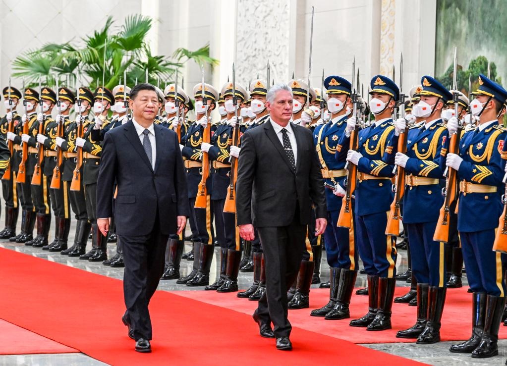 Presiden Tiongkok Xi Jinping Adakan Pembicaraan dengan Presiden Kuba