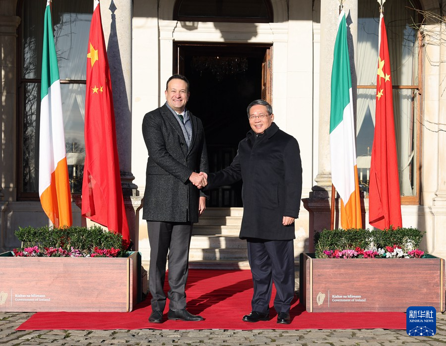 Perdana Menteri Tiongkok Li Qiang hari Rabu kemarin pagi (17/1) waktu setempat mengadakan pembicaraan dengan Perdana Menteri Irlandia Leo Varadkar di Dublin