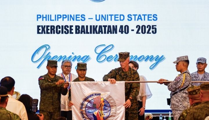 Latihan Balikatan tahun ini dilangsungkan di tengah meningkatnya gesekan geopolitik di Laut Tiongkok Selatan