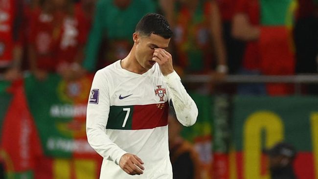 Cristiano Ronaldo menyebut tiga aspek realitas usai Portugal tersingkir dari Piala Dunia 2022