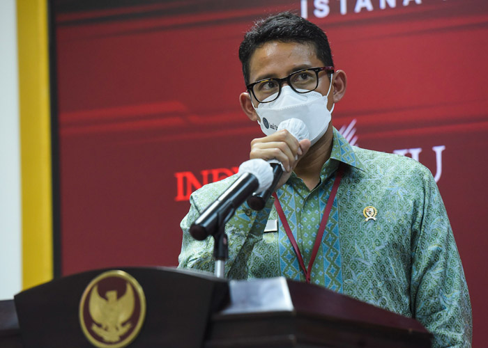 Menteri Pariwisata dan Ekonomi Kreatif Sandiaga Salahuddin Uno optimistis target kunjungan wisatawan mancanegara (wisman) tahun ini
