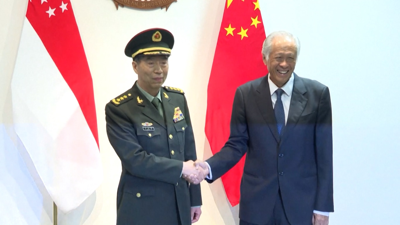 Penanda Tanganan itu disaksikan oleh Menteri Pertahanan Tiongkok