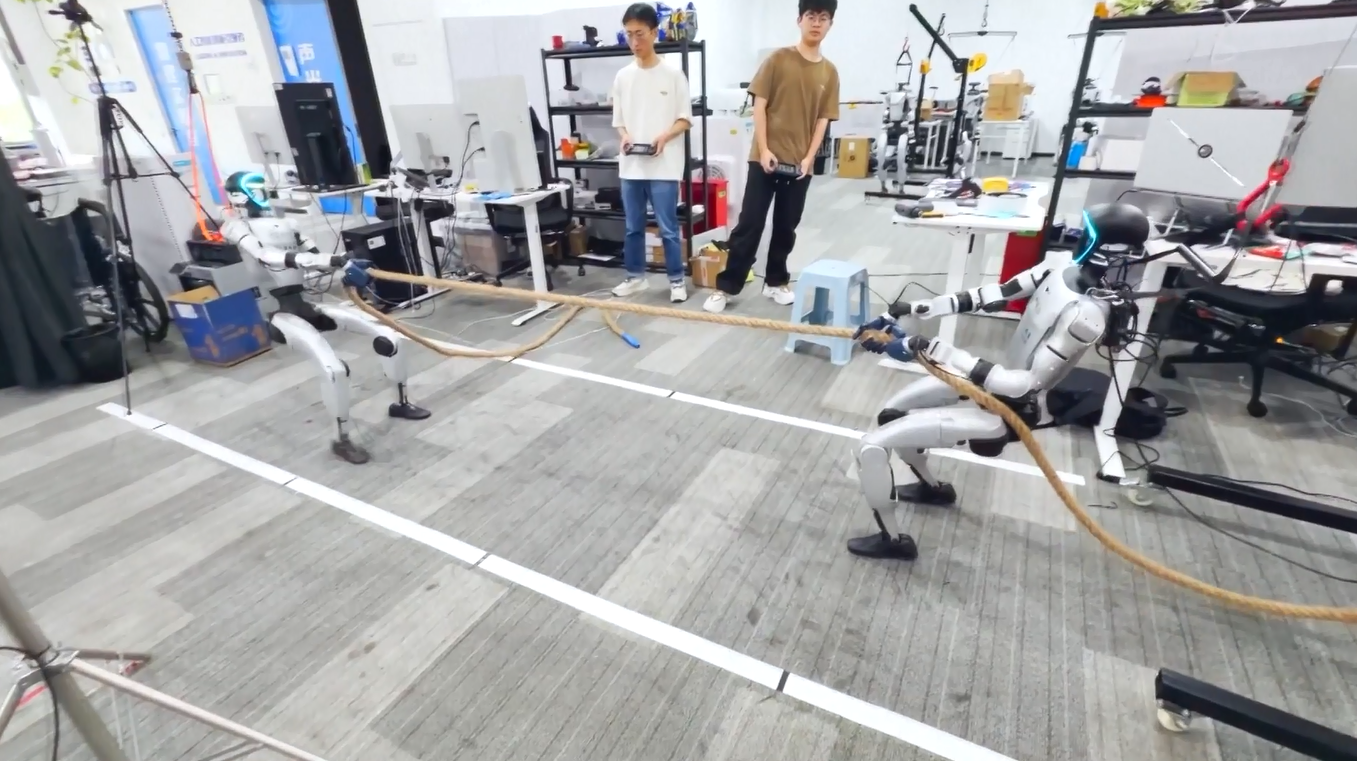 Robot Humanoid akan Saling Berhadapan dalam Lomba Tarik Tambang di Olimpiade Robot Humanoid Dunia di Beijing