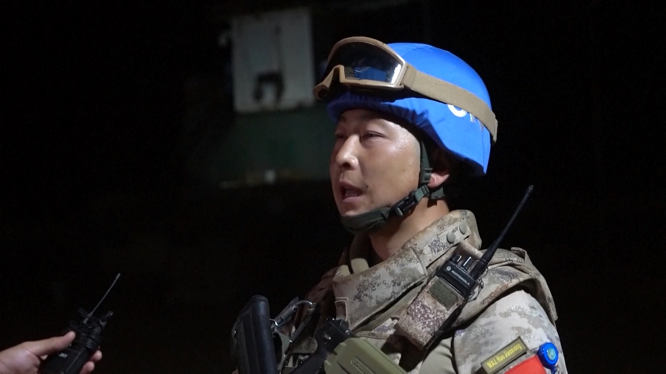 Unit infanteri pertahanan dari pasukan penjaga perdamaian Tiongkok yang berpartisipasi adalah salah satu pasukan pertahanan utama selama latihan tersebut