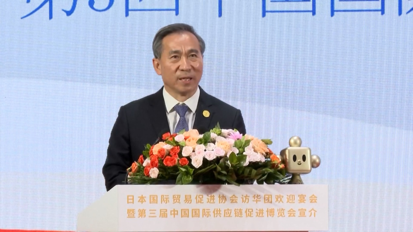 Jamuan selamat datang diadakan di Beijing pada Selasa (3/6) malam untuk delegasi bisnis yang diselenggarakan oleh Asosiasi Jepang untuk Promosi Perdagangan Internasional