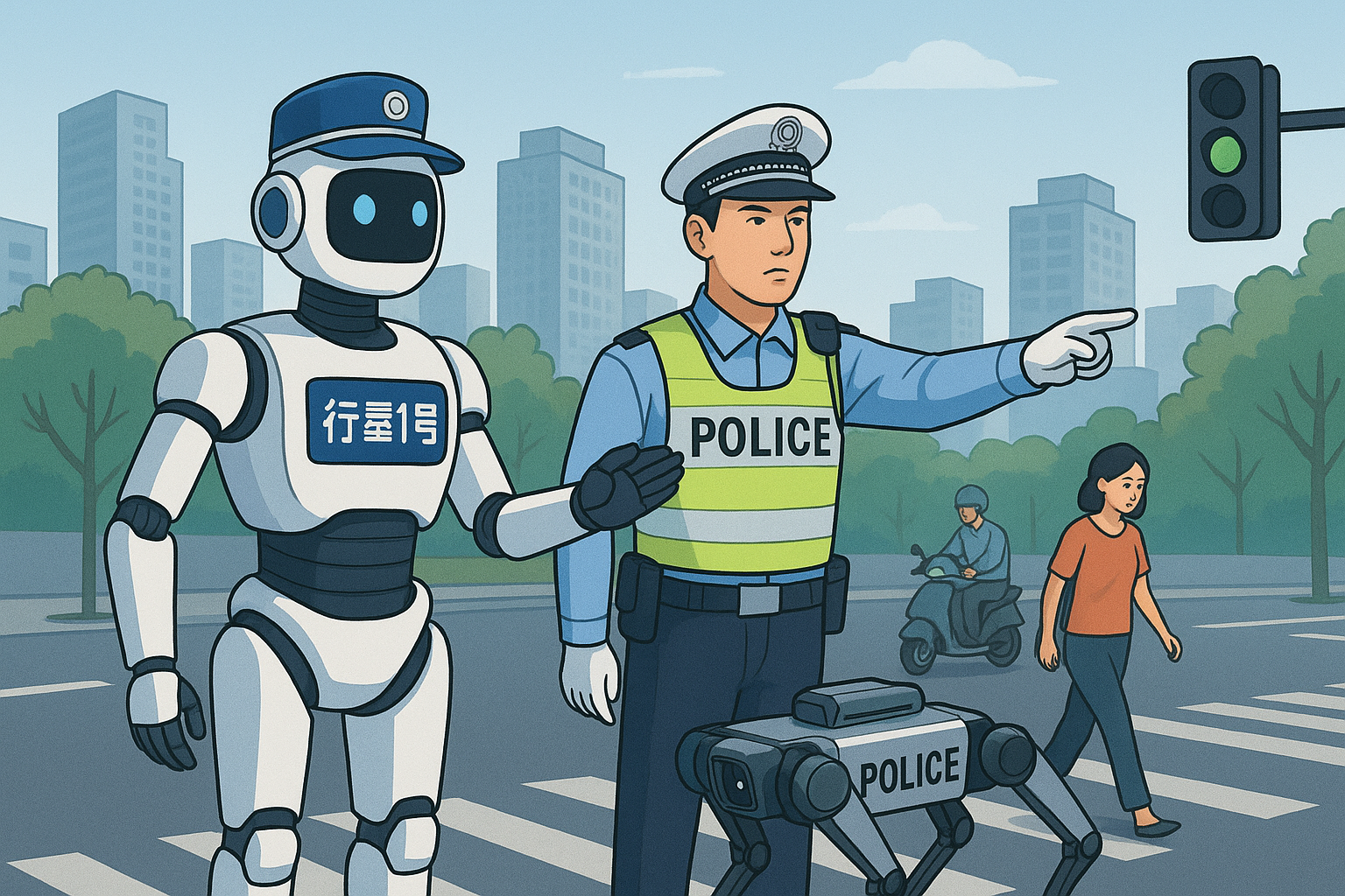 Opini : Robot Lalu Lintas di Tiongkok Menjadi Bukti Negara Hadir Menjaga Keselamatan Warga, AS dan Barat Kini Tertinggal dalam Keamanan Publik