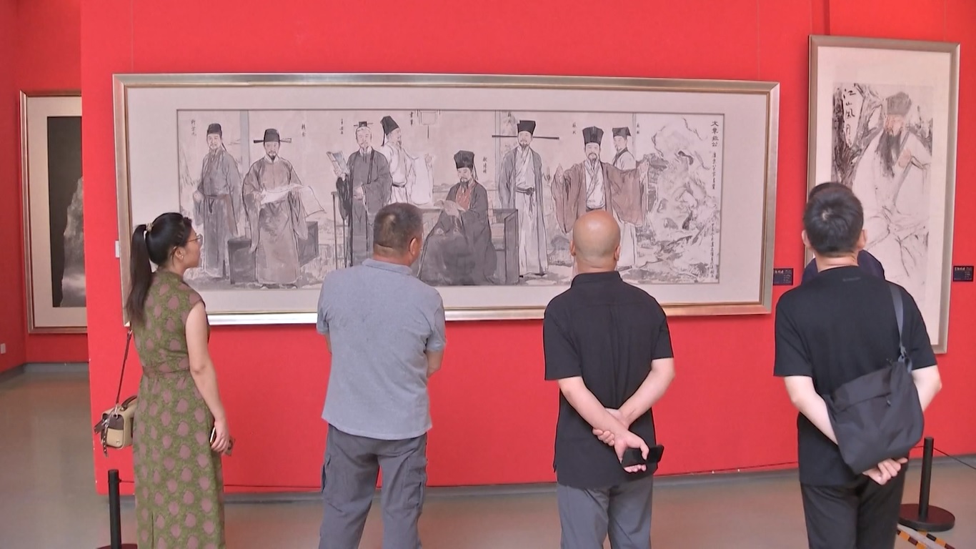 Pameran Seni Tematik tentang "Eight Great Prose Masters" Resmi Dibuka di Beijing