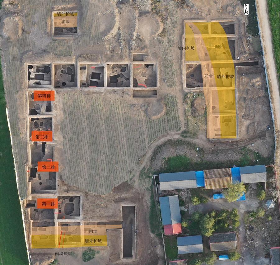 Di situs peninggalan Liuzhuang para arkeolog juga menemukan sisa-sisa 16 rumah yang berasal dari periode akhir Budaya Longshan sebuah peradaban yang berkembang pesat di bagian tengah dan hilir Sungai Kuning