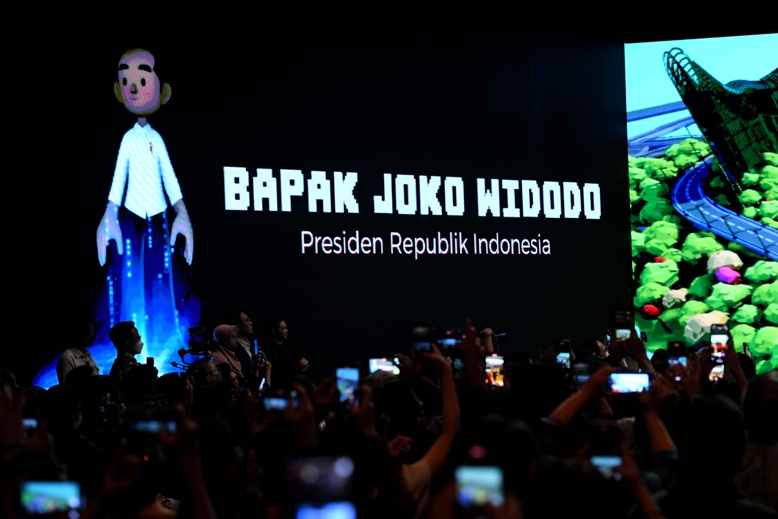Presiden RI Joko Widodo (Jokowi) meluncurkan platform digital berbasis interaksi sosial di dunia virtual bernama “Jagat Nusantara”
