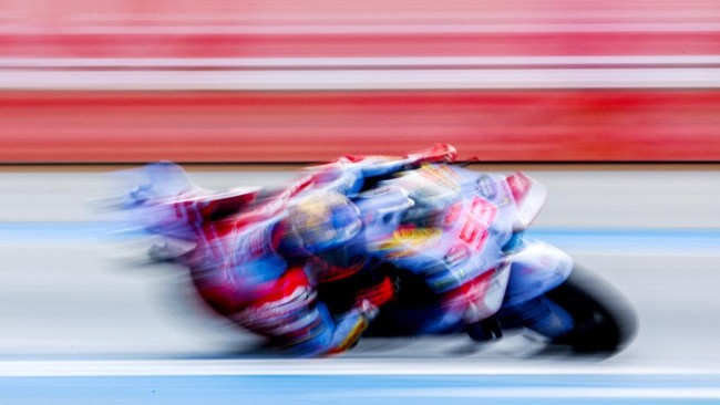 Marc Marquez kembali menjadi pembalap tercepat pada latihan bebas kedua (FP2) MotoGP Thailand 2024 di Sirkuit Buriram