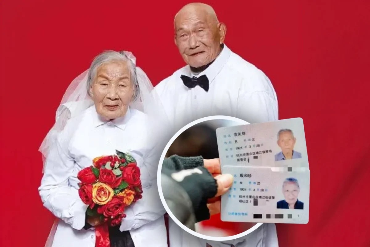 Pasangan Asal Tiongkok Berusia 102 Tahun, Lahir di Hari yang Sama, Menarik Perhatian di Dunia Maya