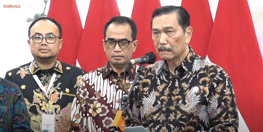 Hal itu disampaikan oleh Menko bidang Kemaritiman dan Investasi