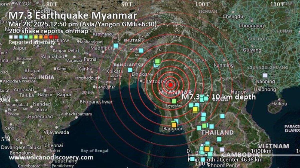 Getaran Terasa dari Bangkok hingga Tiongkok dan Banyak Gedung Hancur